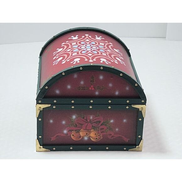 Animated Christmas Music Chest/Box We Wish you a Merry Christmas Figgy Pudding - Picture 5 of 11